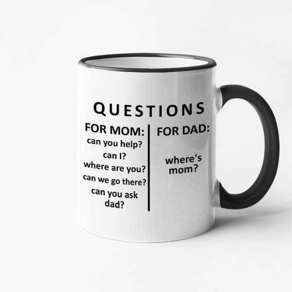 Mug "Questions for dad"