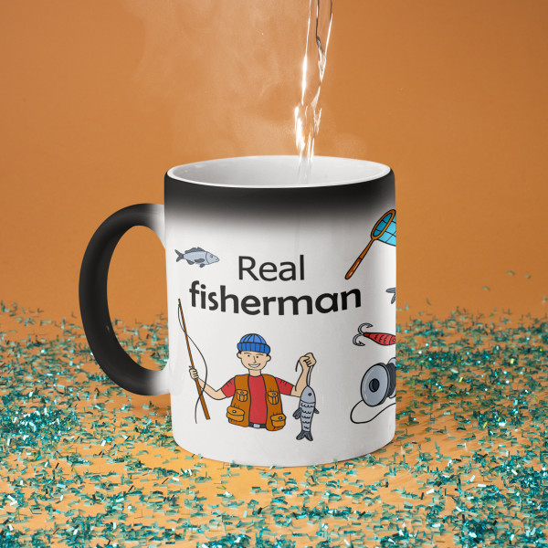 Mug "Real fisherman's rules" Mug "Real fisherman's rules"