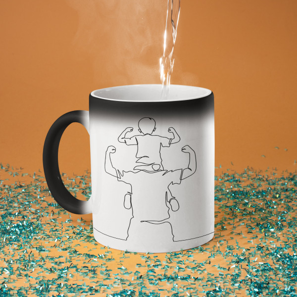 Mug "The father of a happy child" Mug "The father of a happy child"