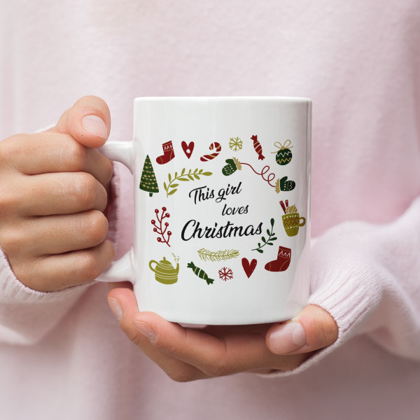 Mug "This girl loves Christmas" Mug "This girl loves Christmas"