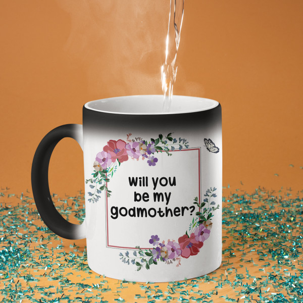 Mug "Will you be my godmother?"