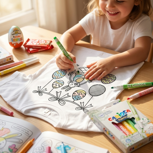 Kid's T-shirt "Color yourself! Easter"