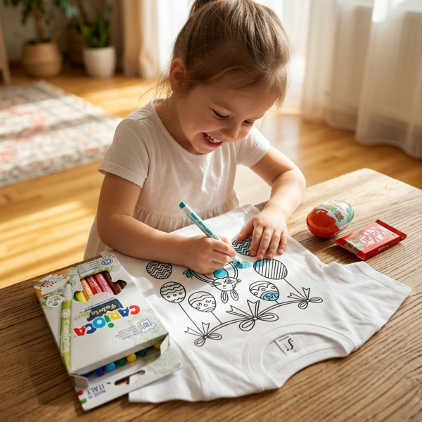 Kid's T-shirt "Color yourself! Easter"