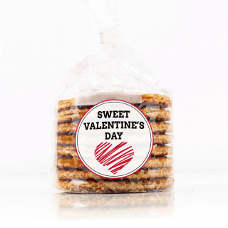 Dutch caramel-filled waffles "Sweet Valentine’s Day", 250g