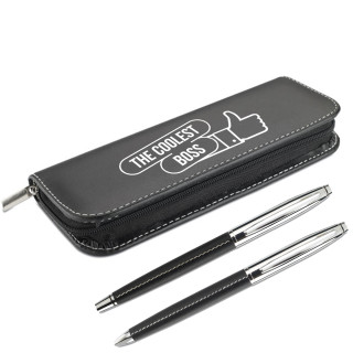 Pen Set with Case "The Coolest Boss"