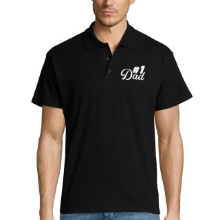 Polo shirts "#1 Dad"