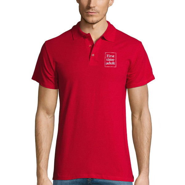 Polo shirts "First time adult"