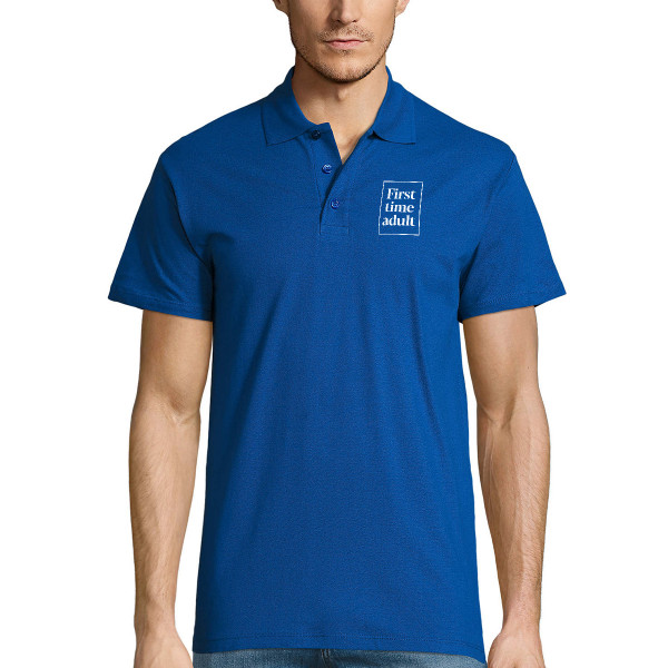 Polo shirts "First time adult"