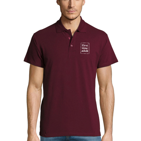 Polo shirts "First time adult"