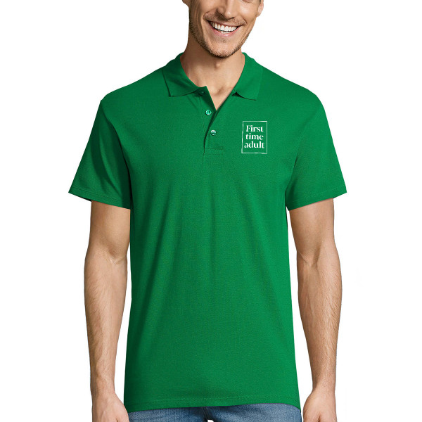 Polo shirts "First time adult"