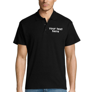 Polo shirt with your own text