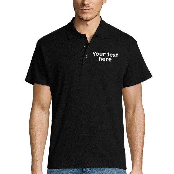 Polo shirt with your own text Polo shirt with your own text