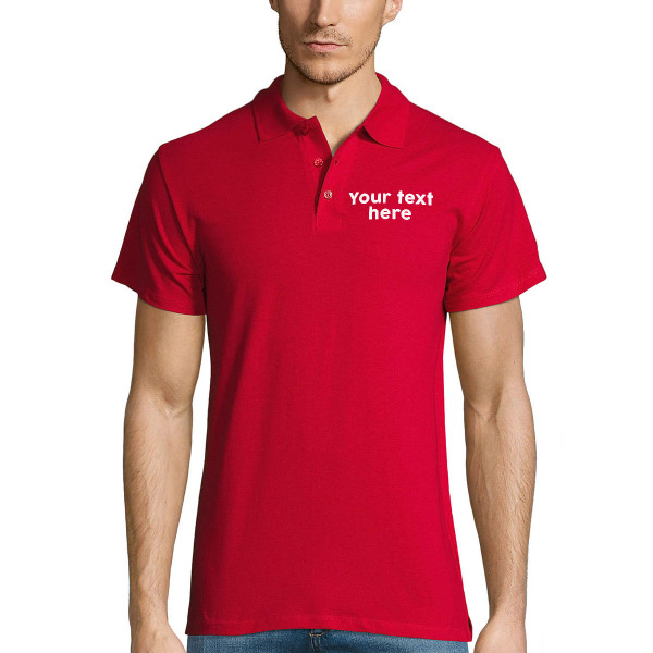 Polo shirt with your own text Polo shirt with your own text