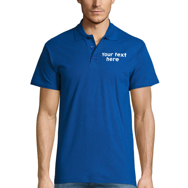 Polo shirt with your own text Polo shirt with your own text
