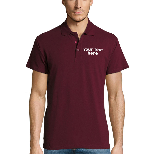 Polo shirt with your own text Polo shirt with your own text