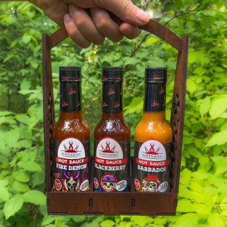 Poppamies sauce set "Burning Man"