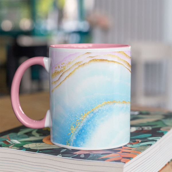 Mug "Marble dream" with your chosen text