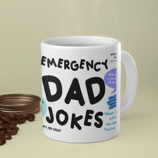 Mug "Emergency Dad Jokes"