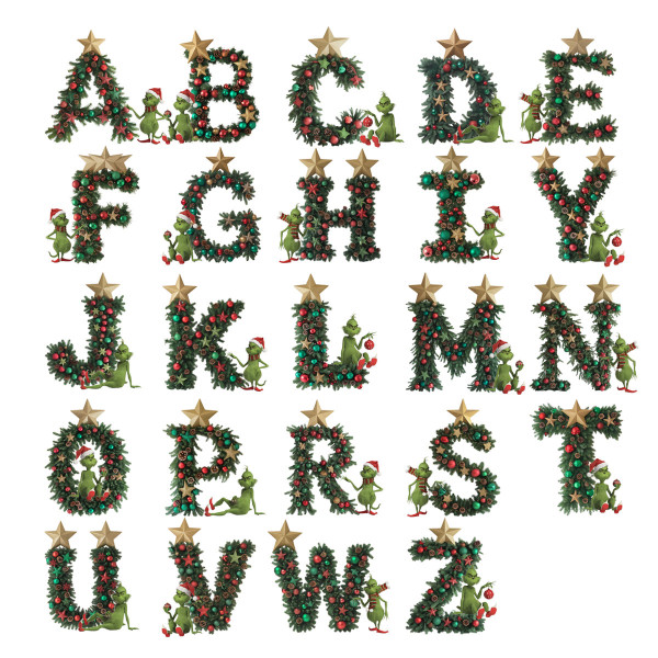 Mug "Grinch Christmas" with your chosen letter