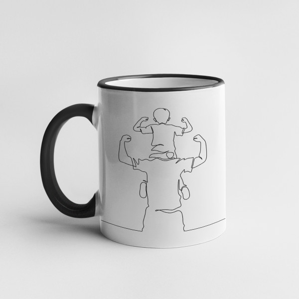 Mug "The father of a happy child" Mug "The father of a happy child"