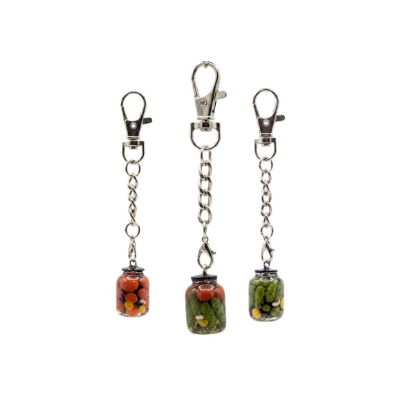 Keychain “Jar of Tomatoes”