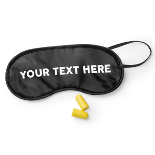 Sleep mask with your chosen text
