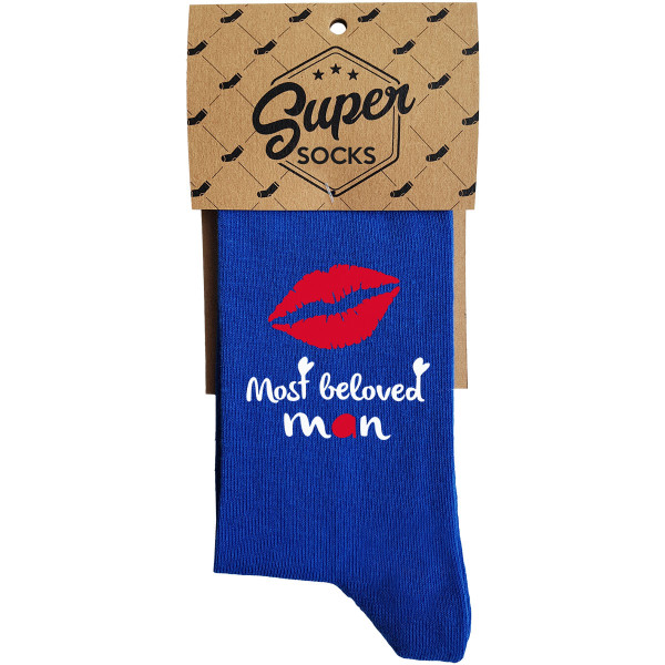 Socks "Beloved man with a kiss" Socks "Beloved man with a kiss"