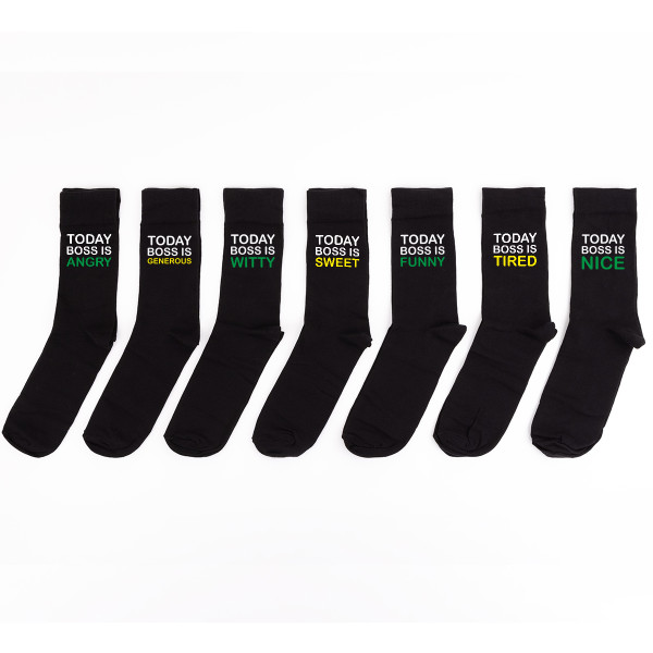 Socks set "7 days of the boss" Socks set "7 days of the boss"