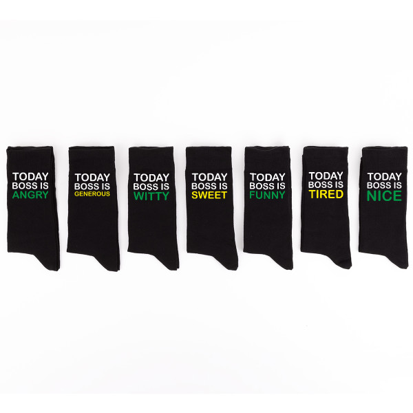 Socks set "7 days of the boss" Socks set "7 days of the boss"