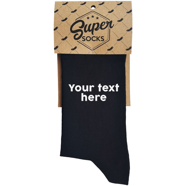 Socks with your chosen text