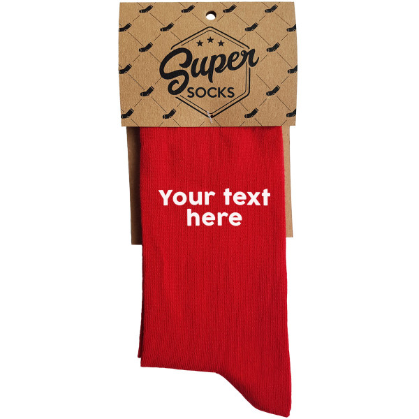 Socks with your chosen text