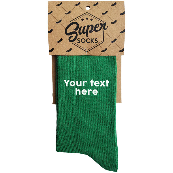 Socks with your chosen text