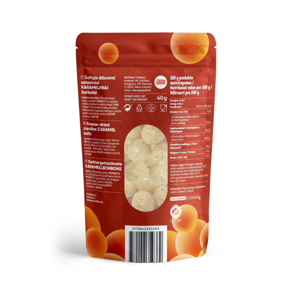 STAR CANDIES Freeze-Dried Candies "Caramel balls", 40g