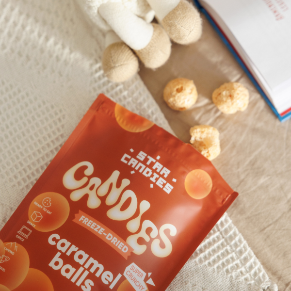 STAR CANDIES Freeze-Dried Candies "Caramel balls", 40g
