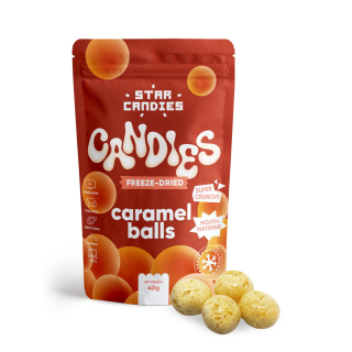 STAR CANDIES Freeze-Dried Candies "Caramel balls", 40g