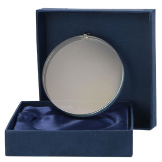 A glass medal in a box without print A glass medal in a box without print