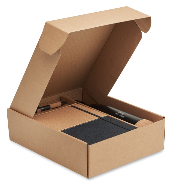 Sustainable Gift Set "ECO Black" with Your Chosen Text