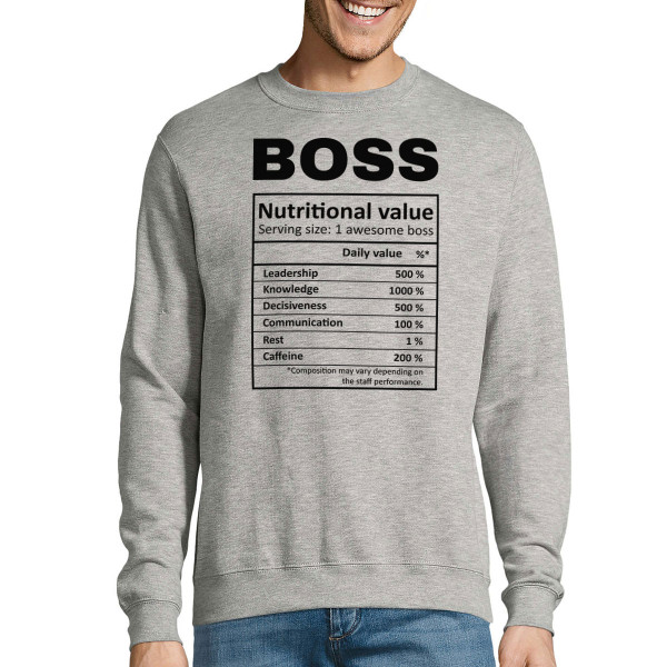 Sweatshirt "Boss composition" (without hood)