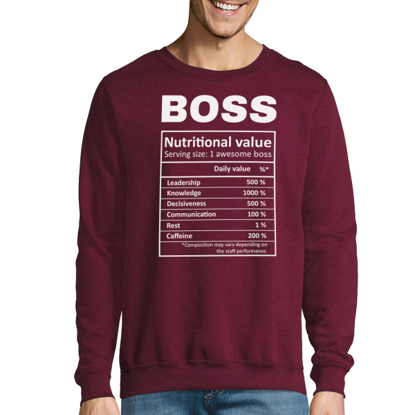 Sweatshirt "Boss composition" (without hood)