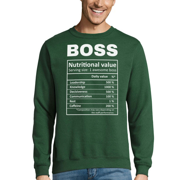 Sweatshirt "Boss composition" (without hood)