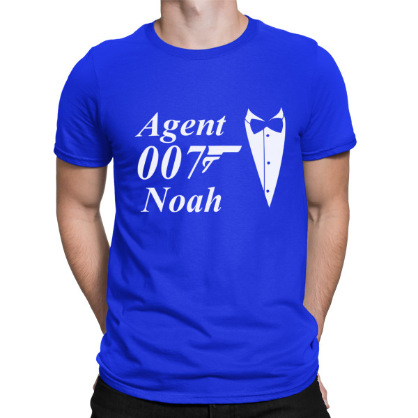 T-shirt "Agent 007" with your chosen name T-shirt "Agent 007" with your chosen name