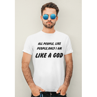 T-shirt "All people, like people..."