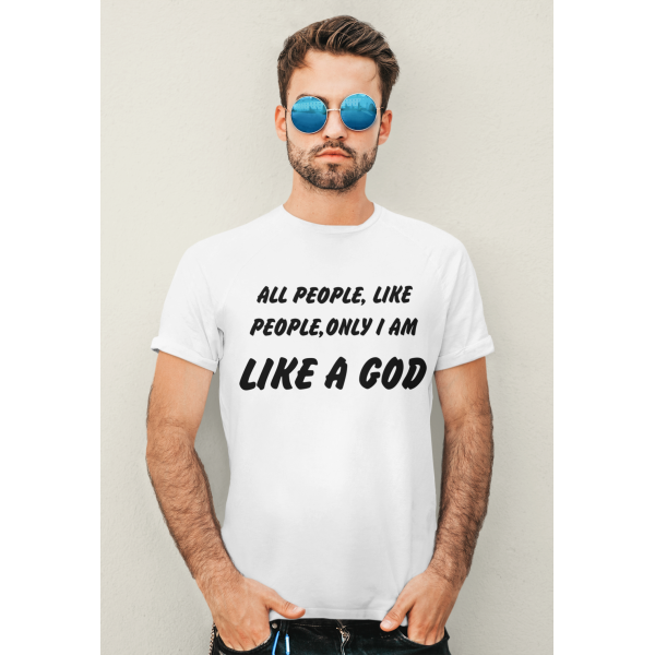 T-shirt "All people, like people..."