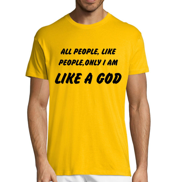 T-shirt "All people, like people..."