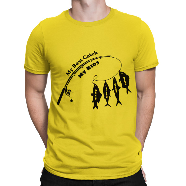 T-shirt "Best Catch" with Kids’ Names