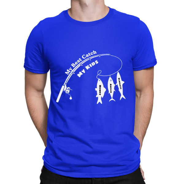 T-shirt "Best Catch" with Kids’ Names