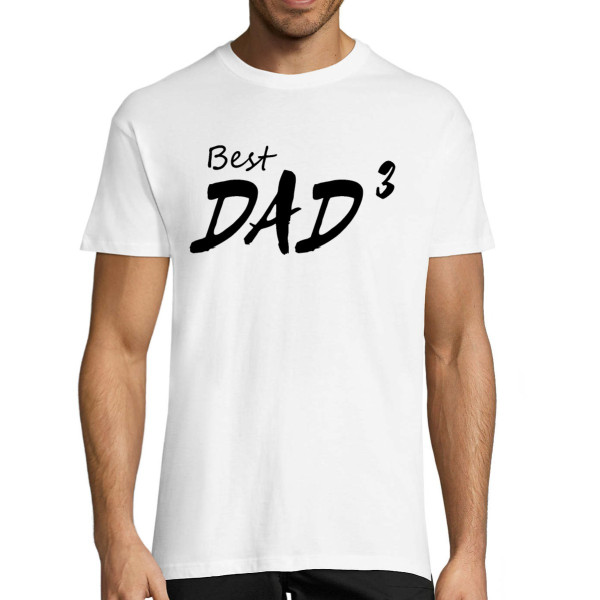 T-shirt "Best dad (cubed)"
