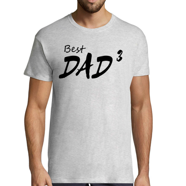 T-shirt "Best dad (cubed)"