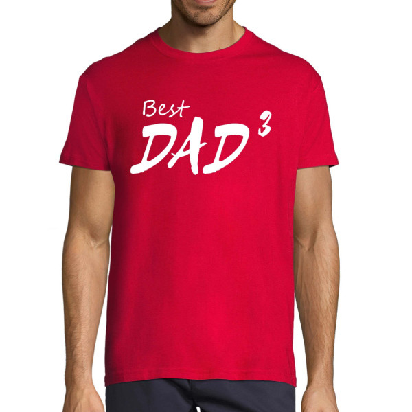 T-shirt "Best dad (cubed)"