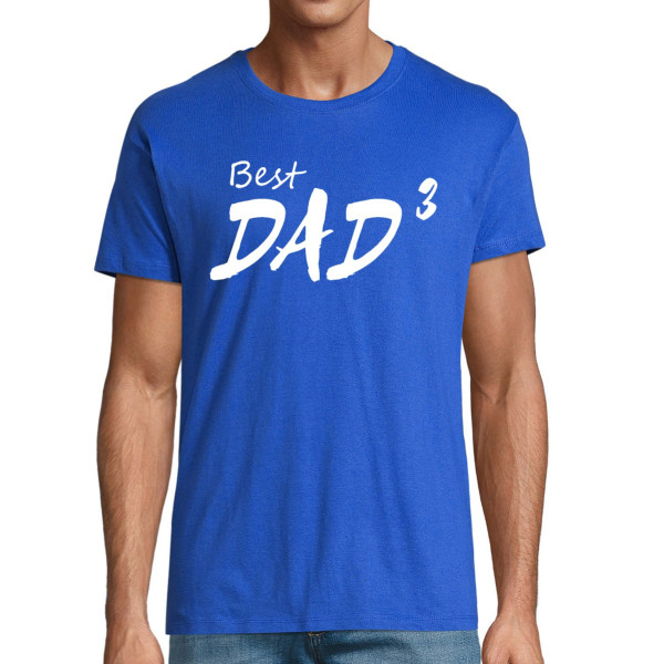 T-shirt "Best dad (cubed)"